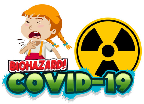 Covid-19 biohazard vector