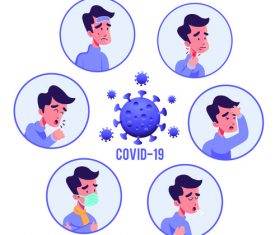 Covid-19 symptoms vector