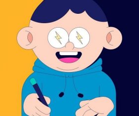 Creative writing poster design vector