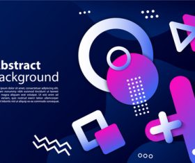 Cube dynamic background geometric vector