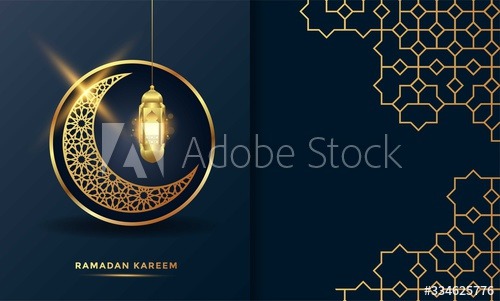 Dark background card ramadan vector