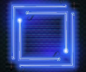 Dark blue neon backgrounds vector