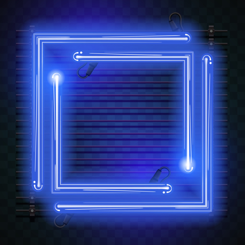 Dark blue neon backgrounds vector
