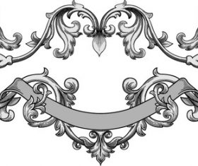Decoration frame corner vector