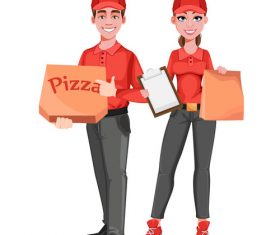 Delivery man cartoon character vector