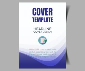 Design company promotional cover template vector