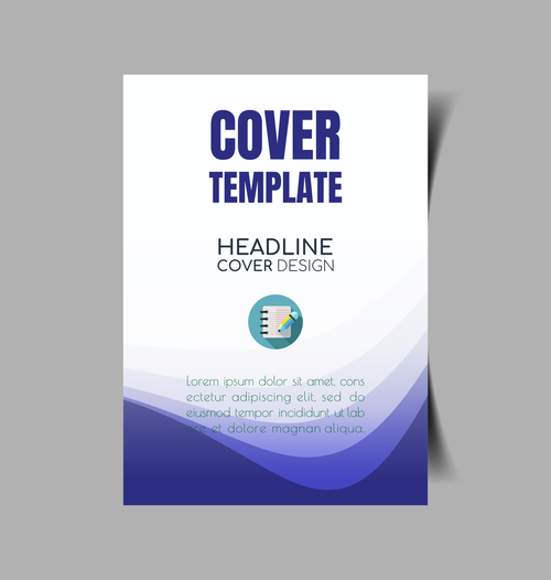 Design company promotional cover template vector
