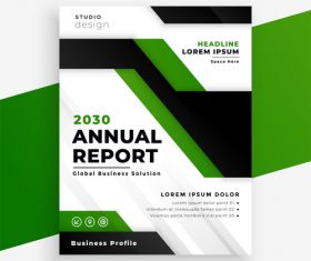 Design corporate brochure cover vector