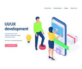 Development banners vector