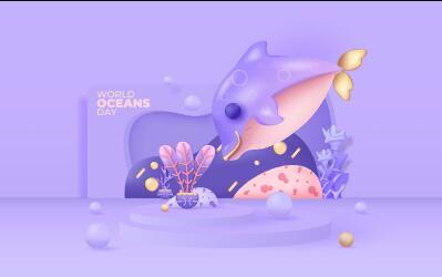 Dolphin illustrations vector