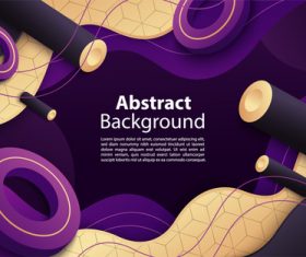 Dynamic abstract geometric background vector