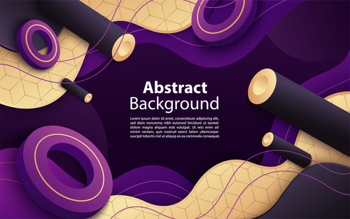 Dynamic abstract geometric background vector