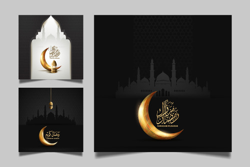 Eid Mubarak calligraphy vector design