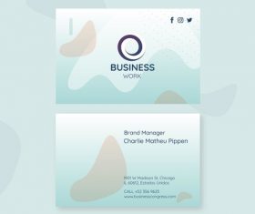 Elegant business card vector
