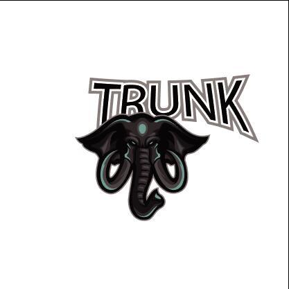 Elephant head esport logo vector free download