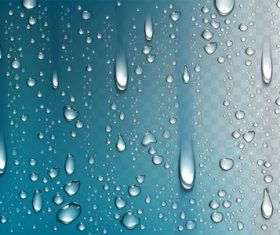 Falling water drop vector