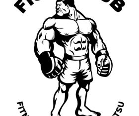 Fight club logo vector