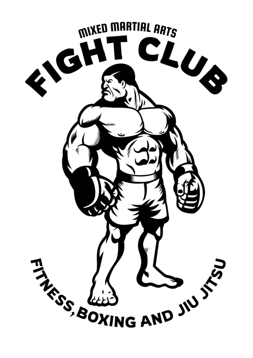 Fight club logo vector free download