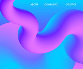 Fluid color abstract background vector