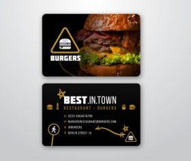 Flyer burger shop vector