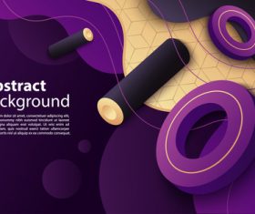 Geometric dynamic decorative element background vector