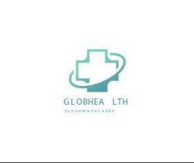 Global health logo vector