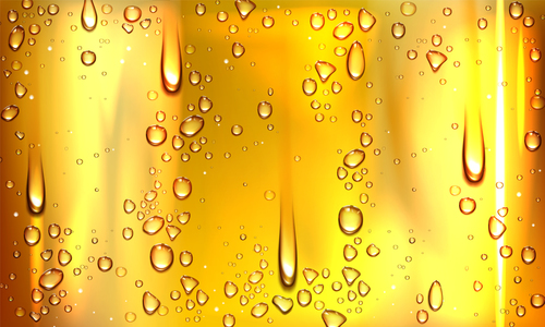 Golden Background Water Drops Vector Free Download