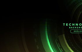 Green spectrum abstract vector