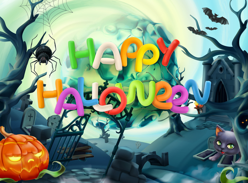 Halloween illustration vector
