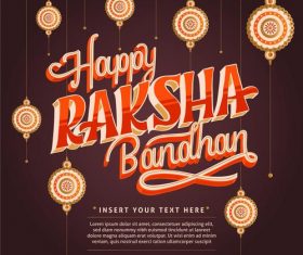 Happy raksha bandhan indian festival vector