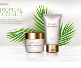 Herbal essence cosmetic ads vector