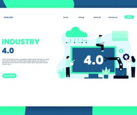 Industry banners vector