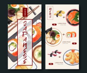 Japanese food vector