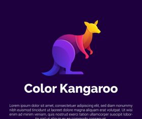 Kangaroo logo vector