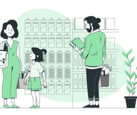 Kids after school flat design vector