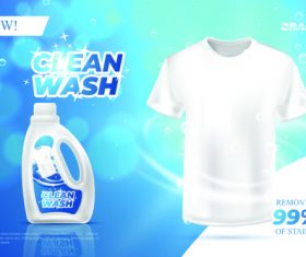 Laundry detergent advertising vector