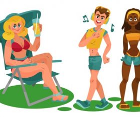Leisure vacation vector