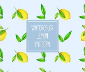 Lemon background seamless pattern vector