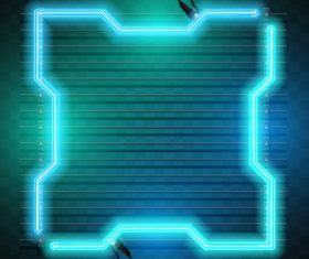 Light blue neon backgrounds vector