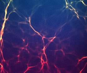 Lightning wave abstract mesh background vector