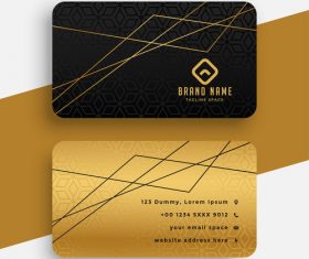 Line background business card design vector