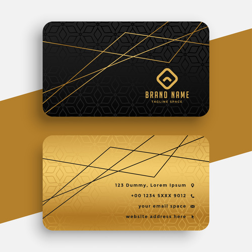 Line background business card design vector