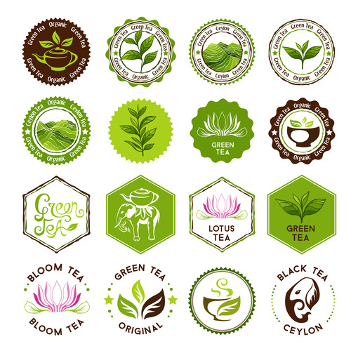 Logo ceylon tea vector