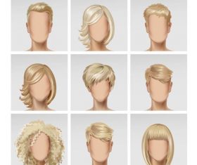 Male and female face vector