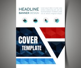 Mall sales cover design template vector