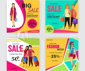 Markdown sale poster design template vector