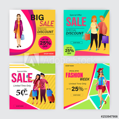 Markdown sale poster design template vector