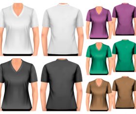 Men and women t-shirts vector