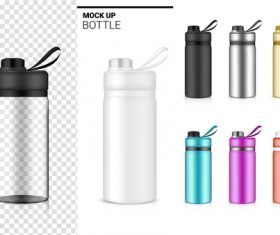 Mock up bottle vector