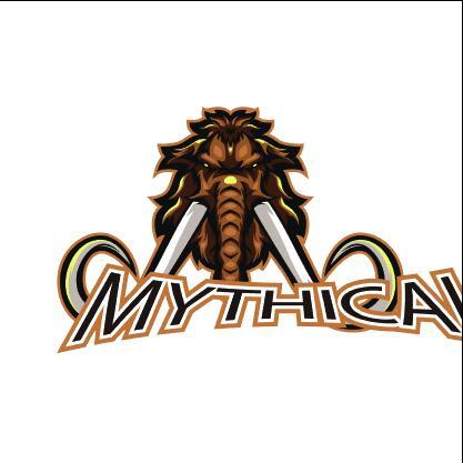 Mythical mammoth esport logo vector